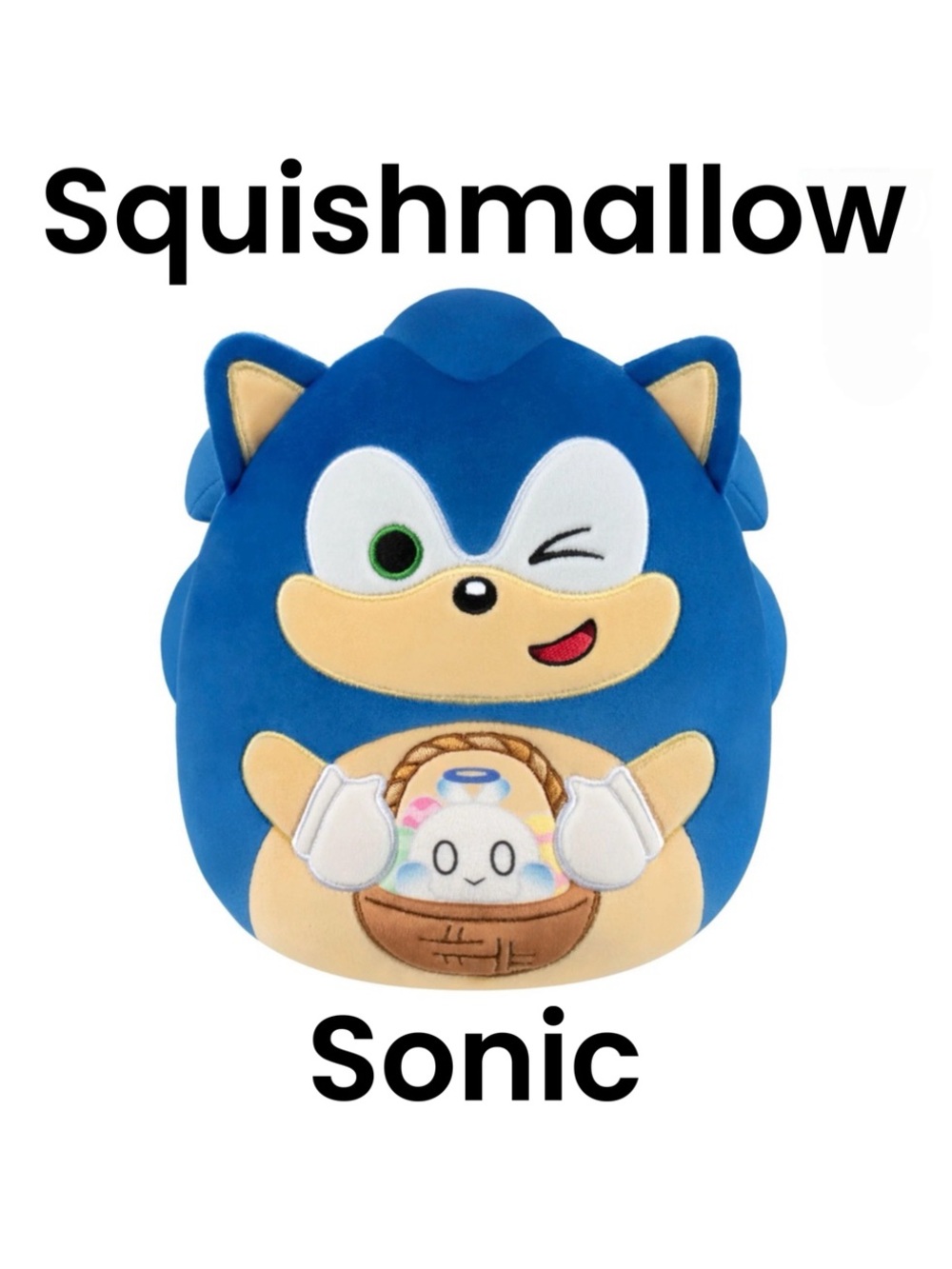 Squishmallow Sega - Sonic Holding Basket With Chao